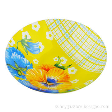 Glass Bowl with Decal for Fruits/Food/Candies, Available in Various Designs and Sizes